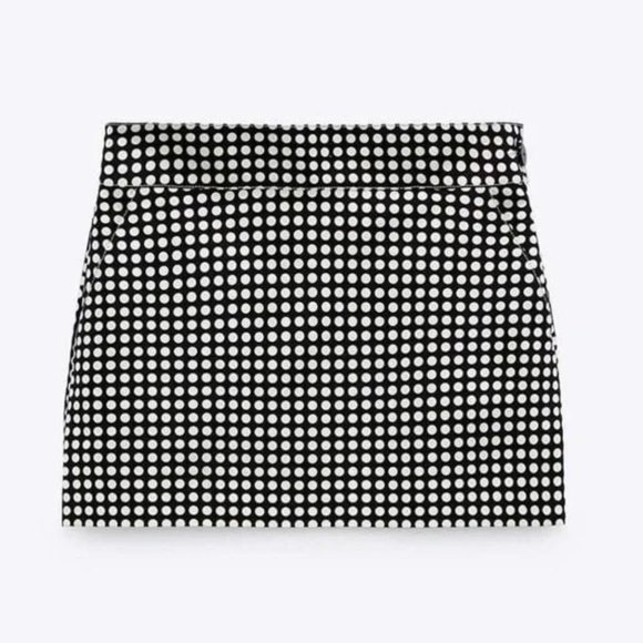 Zara Studio Polka Dot Mini Skirt Limited Edition M - Picture 4 of 7